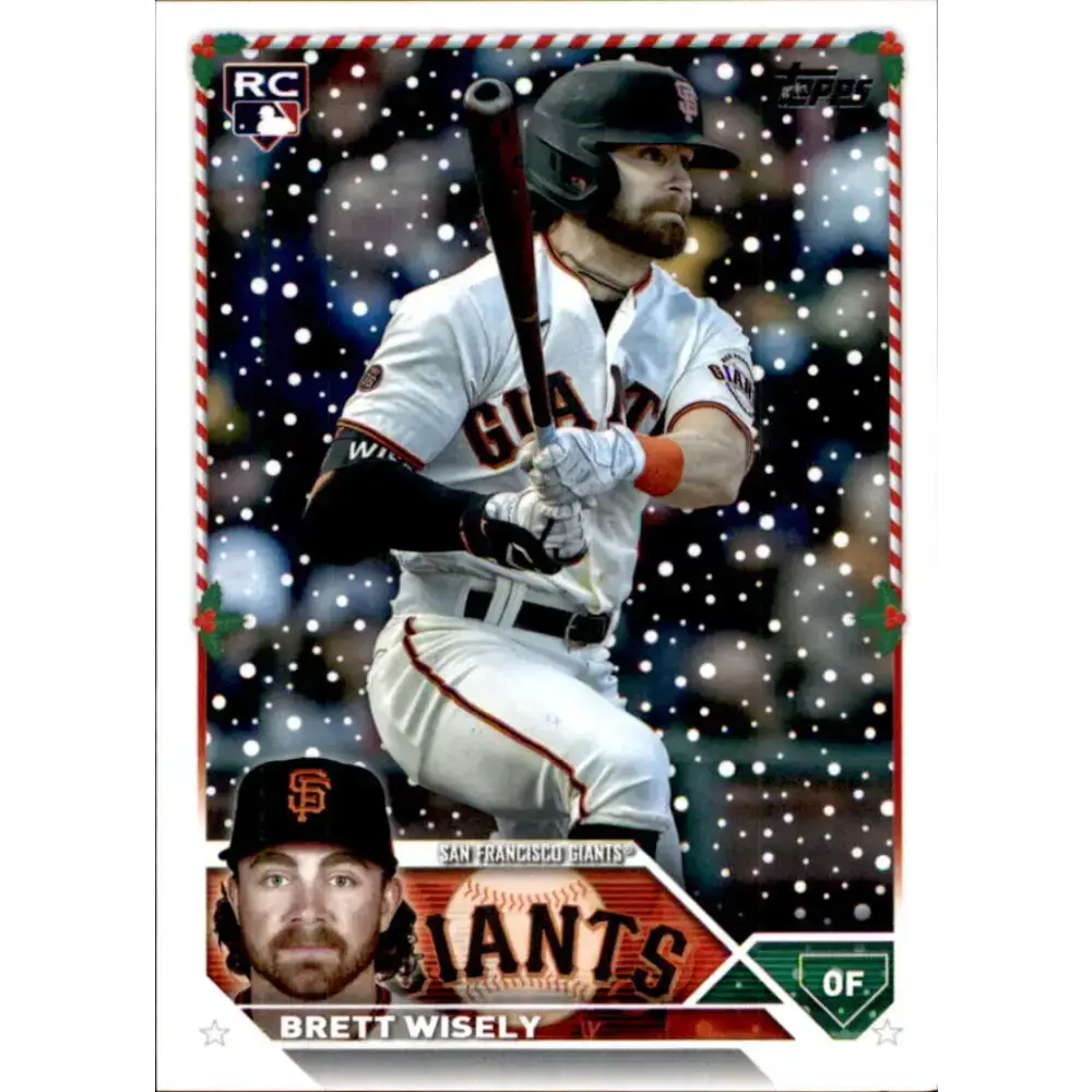 2023 Topps Holiday #H56 Brett Wisely NM-MT RC Rookie San Francisco Giants Baseball Card - Baseball Card Single
