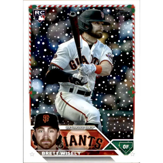 2023 Topps Holiday #H56 Brett Wisely NM-MT RC Rookie San Francisco Giants Baseball Card - Baseball Card Single