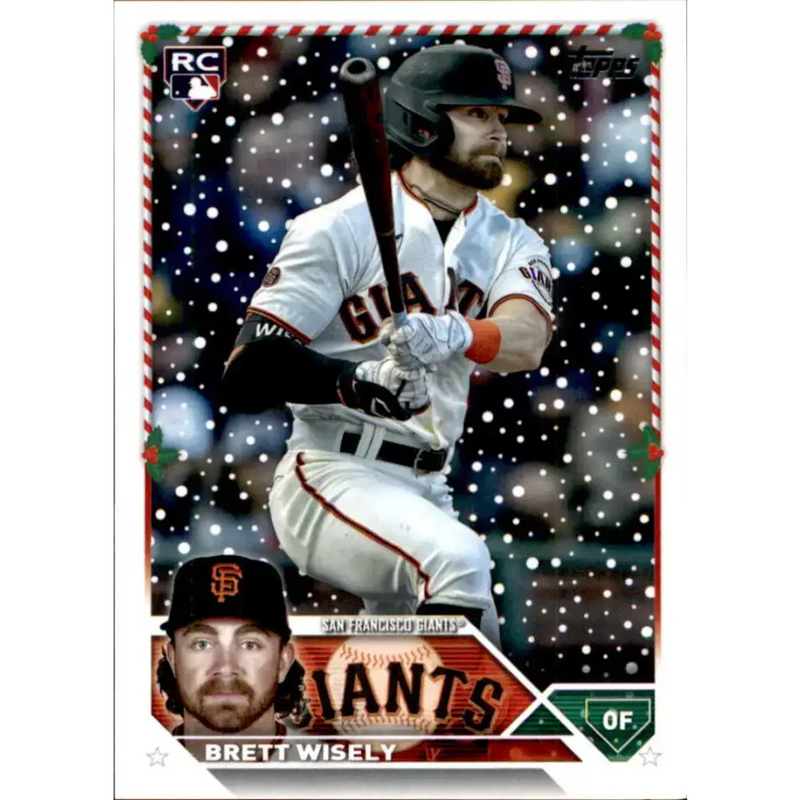 2023 Topps Holiday #H56 Brett Wisely NM-MT RC Rookie San Francisco Giants Baseball Card - Baseball Card Single