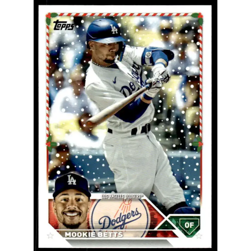 2023 Topps Holiday #H57 Mookie Betts NM-MT Los Angeles Dodgers Baseball Card - Baseball Card Single