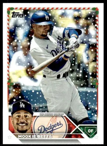 2023 Topps Holiday #H57 Mookie Betts NM Near Mint Dodgers ID:65937 - Baseball Card Single