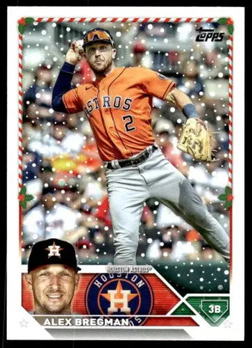 2023 Topps Holiday #H60 Alex Bregman NM Near Mint Astros ID:65947 - Baseball Card Single