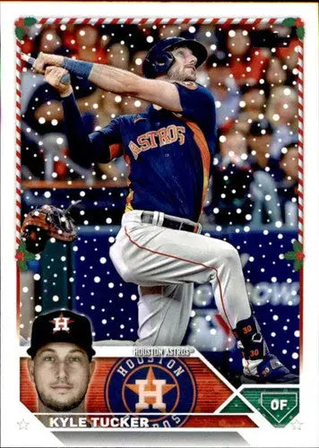 2023 Topps Holiday H62 Kyle Tucker baseball card Astros near mint ID 65950
