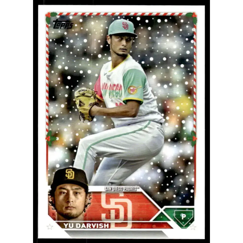 2023 Topps Holiday #H66 Yu Darvish NM-MT San Diego Padres Baseball Card - Baseball Card Single