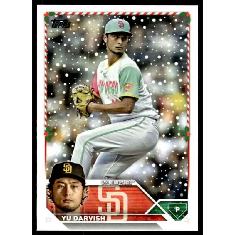 2023 Topps Holiday #H66 Yu Darvish NM-MT San Diego Padres Baseball Card - Baseball Card Single
