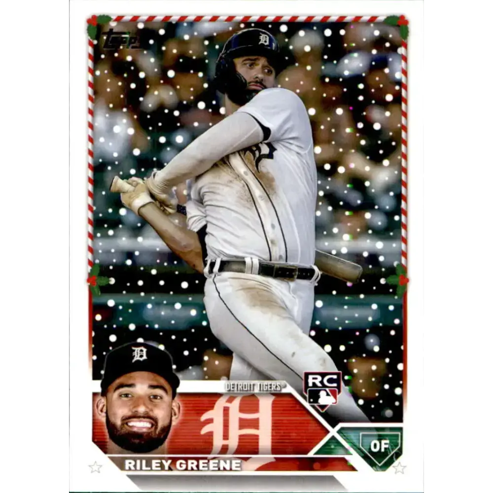 2023 Topps Holiday #H70 Riley Greene NM-MT RC Rookie Detroit Tigers Baseball Card - Baseball Card Single