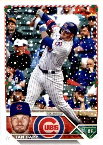 2023 Topps Holiday Ian Happ baseball card with original gloss NM near mint Cubs ID66072
