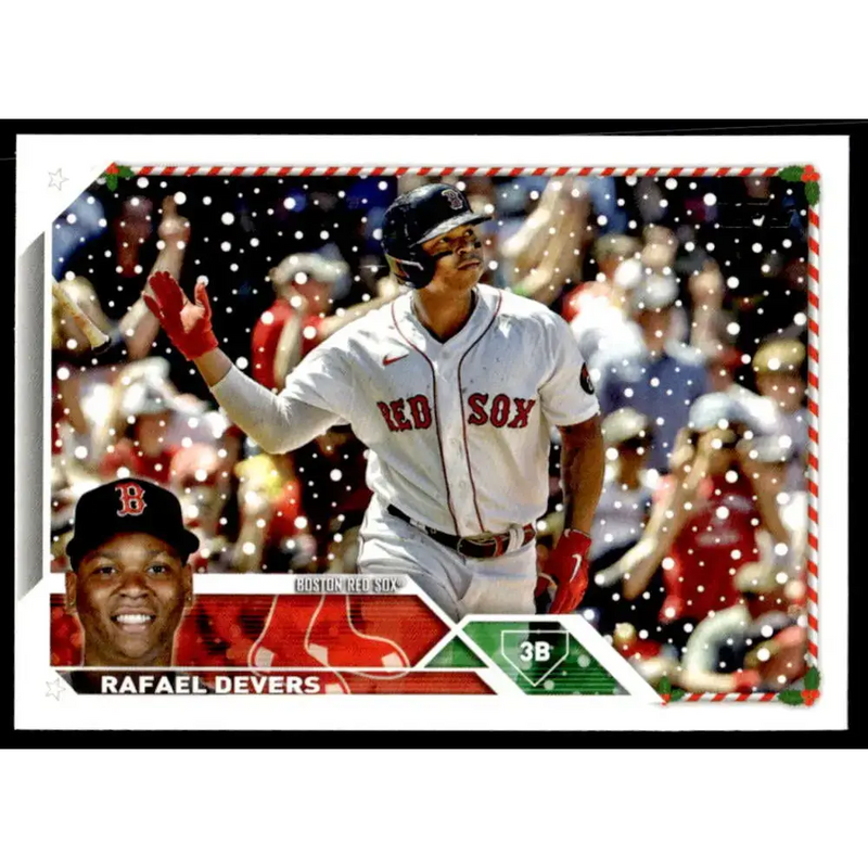 2023 Topps Holiday #H76 Rafael Devers NM-MT Boston Red Sox Baseball Card - Baseball Card Single
