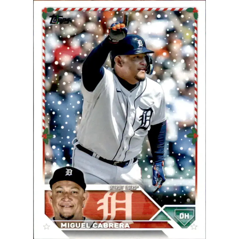 2023 Topps Holiday #H78 Miguel Cabrera NM-MT Detroit Tigers Baseball Card - Baseball Card Single