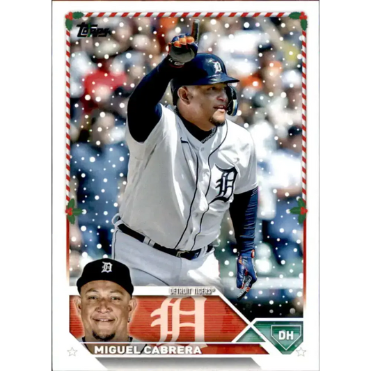 2023 Topps Holiday #H78 Miguel Cabrera NM-MT Detroit Tigers Baseball Card - Baseball Card Single