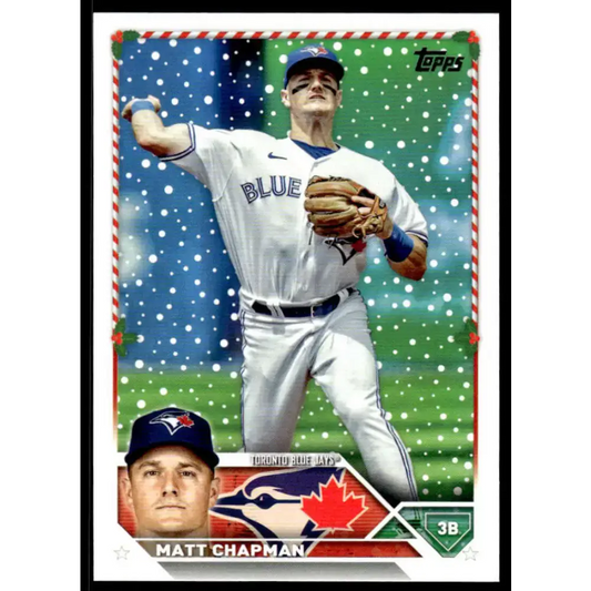 2023 Topps Holiday #H82 Matt Chapman NM-MT Toronto Blue Jays Baseball Card - Baseball Card Single