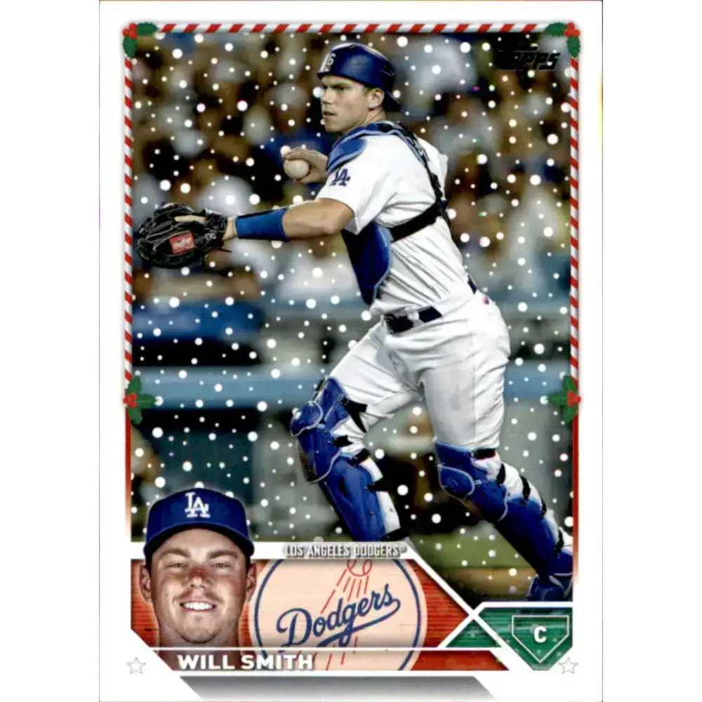 2023 Topps Holiday #H83 Will Smith NM-MT Los Angeles Dodgers Baseball Card - Baseball Card Single