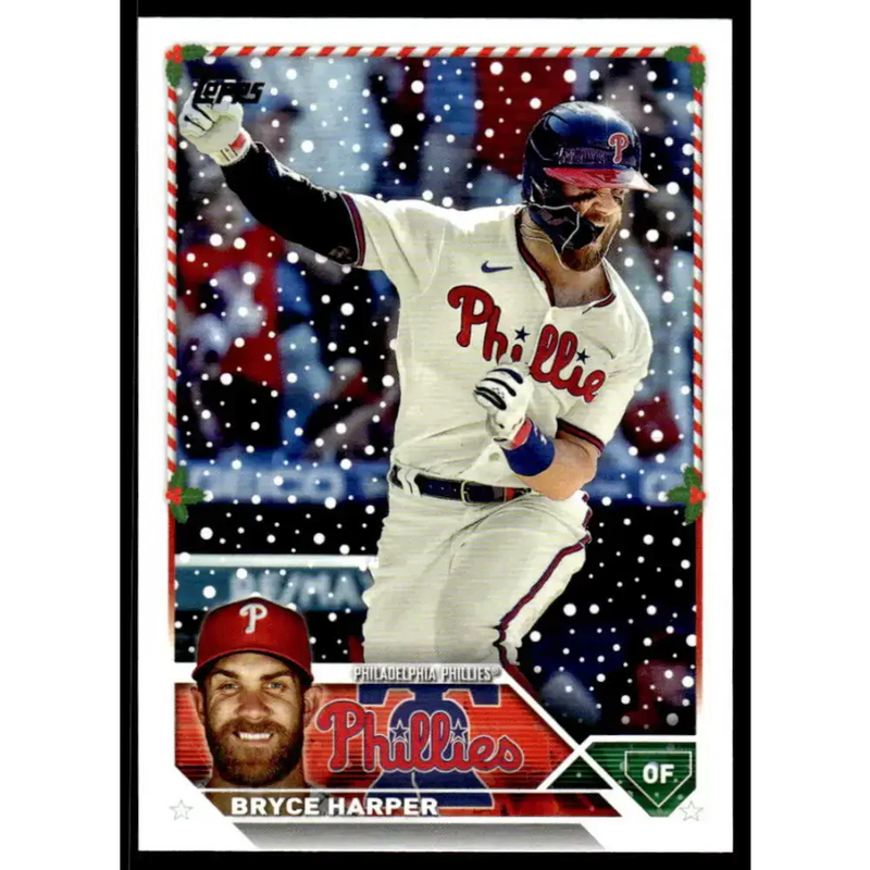 2023 Topps Holiday #H84 Bryce Harper NM-MT Philadelphia Phillies Baseball Card - Baseball Card Single