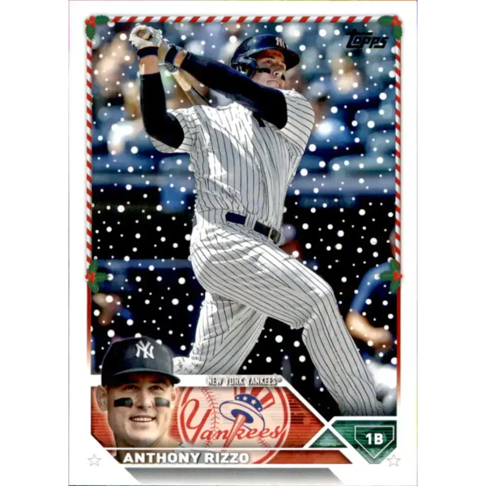 2023 Topps Holiday #H87 Anthony Rizzo NM-MT New York Yankees Baseball Card - Baseball Card Single