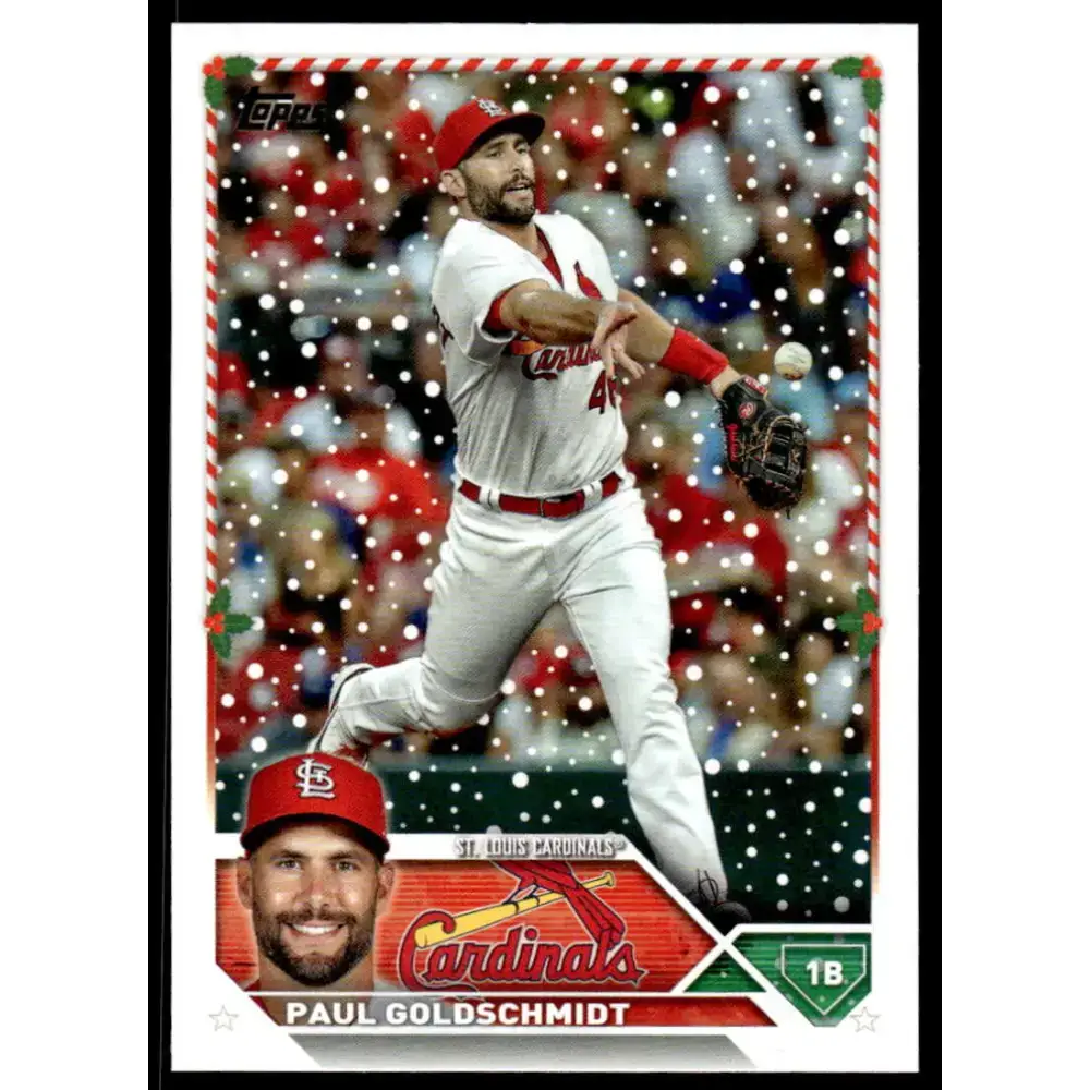 2023 Topps Holiday #H88 Paul Goldschmidt NM-MT St. Louis Cardinals Baseball Card - Baseball Card Single