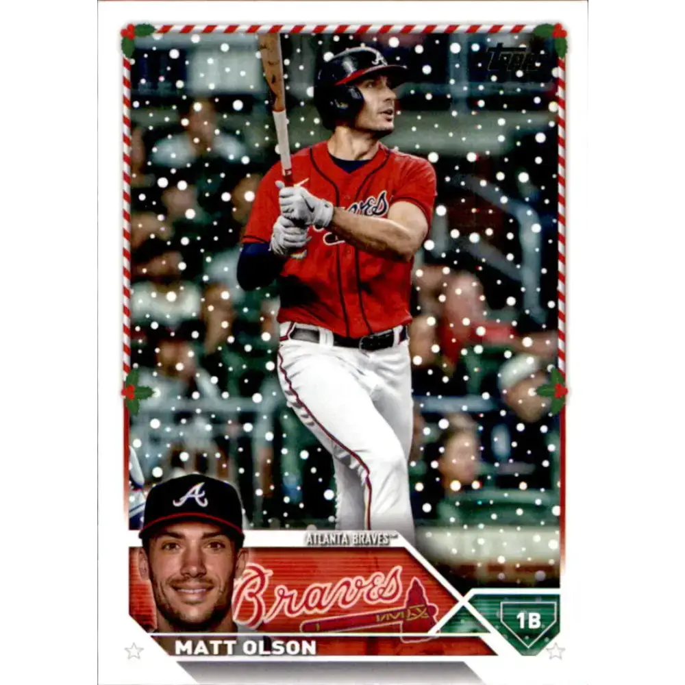 2023 Topps Holiday #H97 Matt Olson NM-MT Atlanta Braves Baseball Card - Baseball Card Single