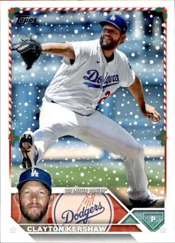 2023 Topps Holiday #H98 Clayton Kershaw NM Near Mint Dodgers ID:66291 - Baseball Card Single