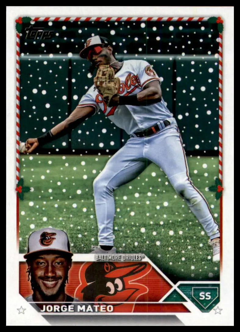 2023 Topps Holiday Jorge Mateo H181 Baltimore Orioles NM - Baseball Card Single