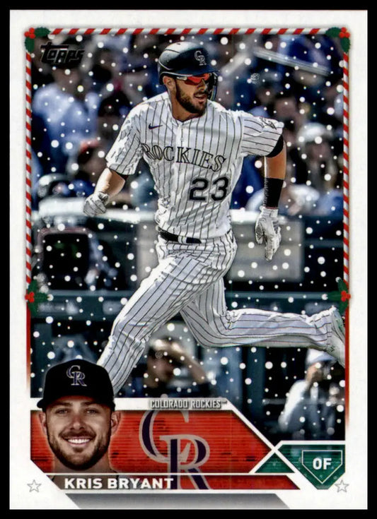 2023 Topps Holiday Kris Bryant H127 Colorado Rockies NM - Baseball Card Single