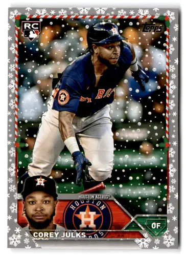 2023 Topps Holiday Metallic Corey Julks rookie baseball card with original gloss
