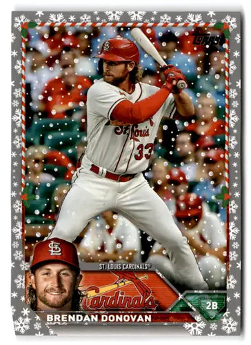 2023 Topps Holiday Metallic H143 Brendan Donovan baseball card near mint Cardinals