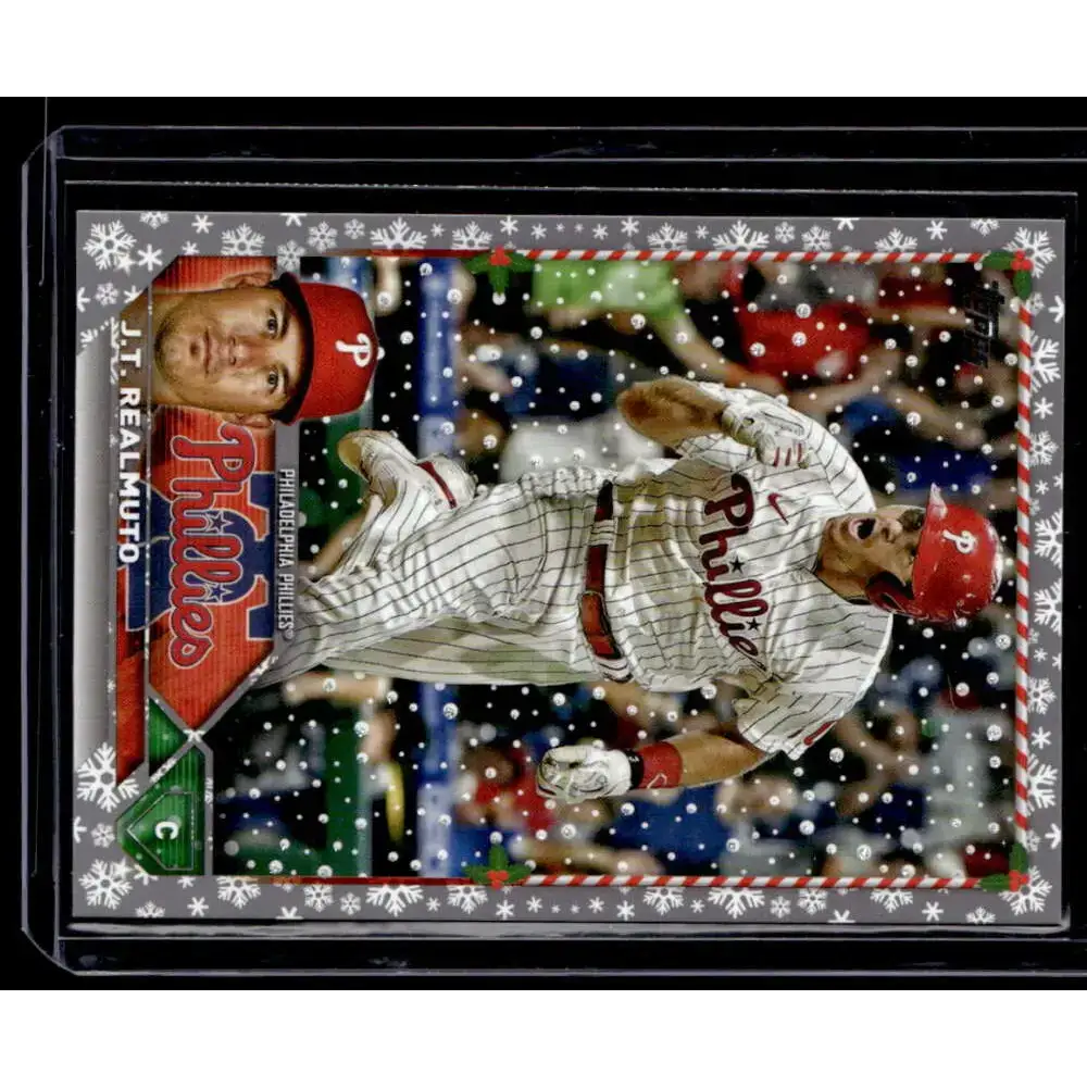 2023 Topps Holiday Metallic #H146 J.T. Realmuto NM-MT Philadelphia Phillies Baseball Card - Baseball Card Single