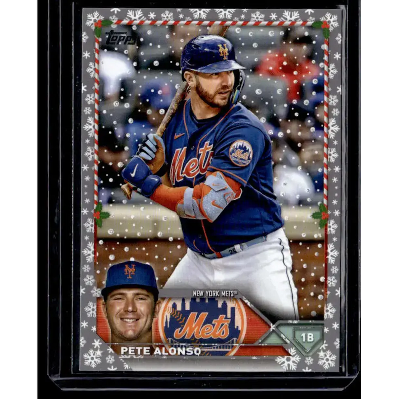 2023 Topps Holiday Metallic #H150 Pete Alonso NM-MT New York Mets Baseball Card - Baseball Card Single