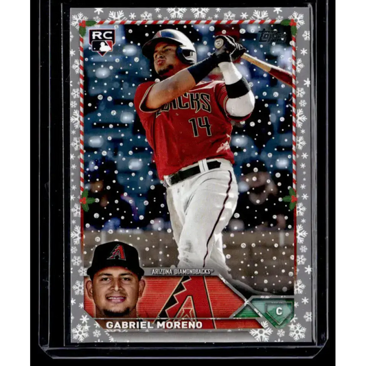 2023 Topps Holiday Metallic #H93 Gabriel Moreno NM-MT RC Rookie Arizona Diamondbacks Baseball Card - Baseball Card