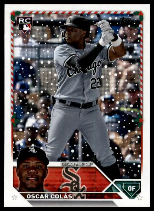 2023 Topps Holiday Oscar Colás RC H179 Chicago White Sox NM - Baseball Card Single
