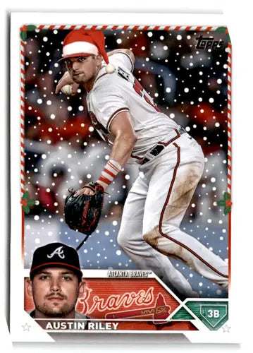 2023 Topps Holiday Short Prints Variations #H81 Austin Riley NM Near Mi ID:66620 - Baseball Card Single