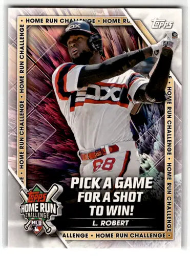 Luis Robert baseball card from 2023 Topps Home Run Challenge White Sox ID 56750