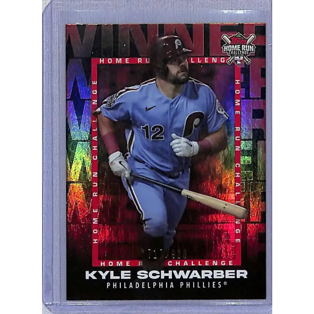 2023 Topps #HRCW-3 Kyle Schwarber Home Run Challenge Winners July #/928 NM-MT Baseball Card - Baseball Card Single