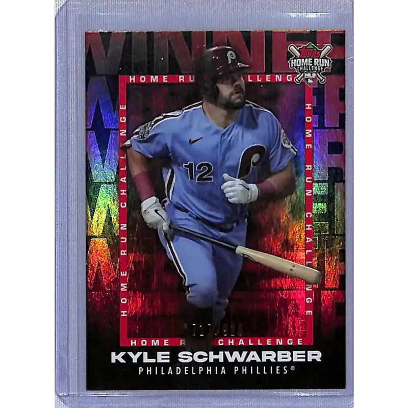 2023 Topps #HRCW-3 Kyle Schwarber Home Run Challenge Winners July #/928 NM-MT Baseball Card - Baseball Card Single