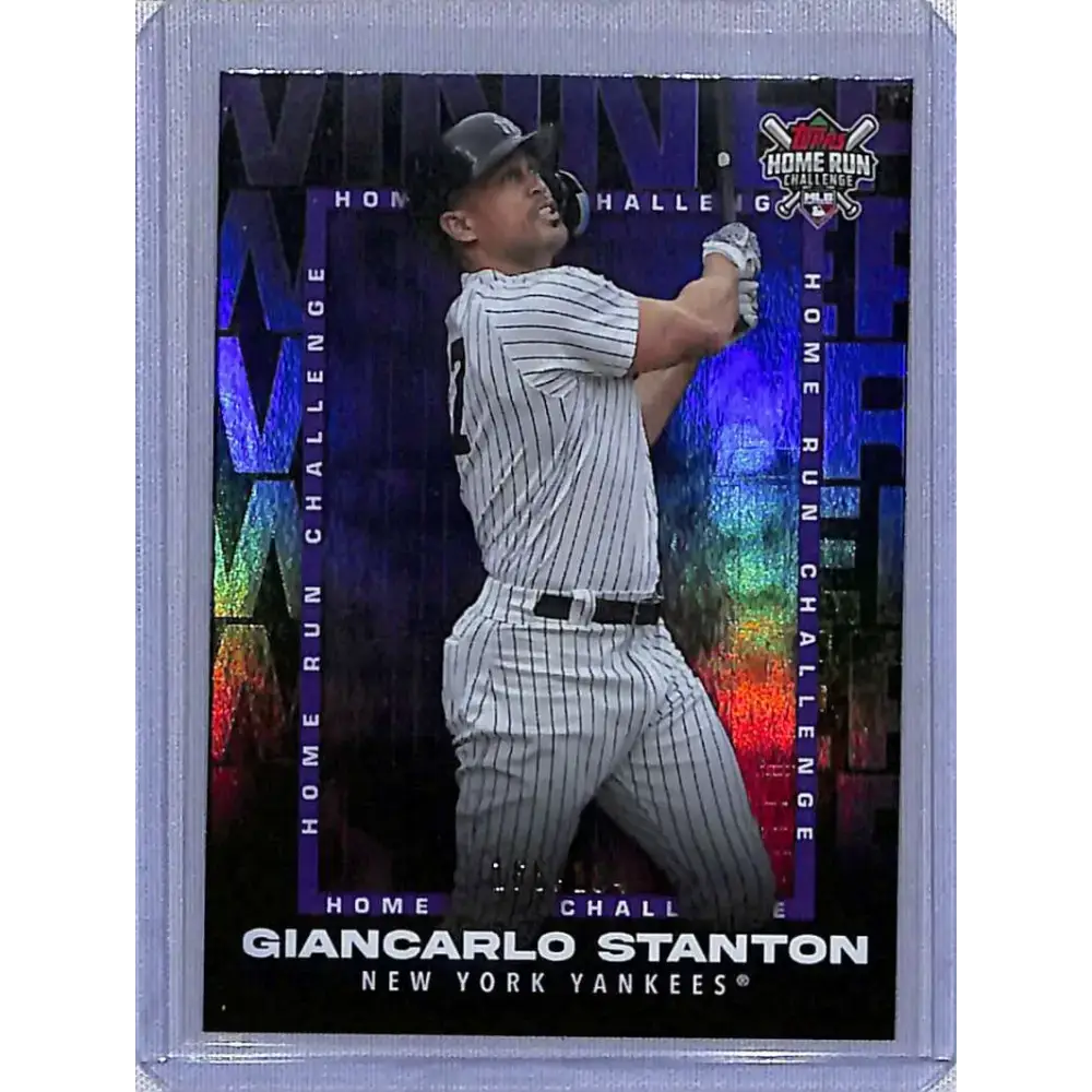 2023 Topps #HRCW-8 Giancarlo Stanton Home Run Challenge Winners August #/184 NM-MT Baseball Card - Baseball Card Single