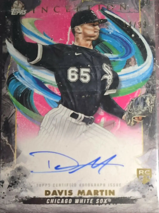2023 TOPPS INCEPTION ROOKIE EMERGING STARS AUTO SSP 14/99 RC DAVIS MARTIN - Baseball Card Single