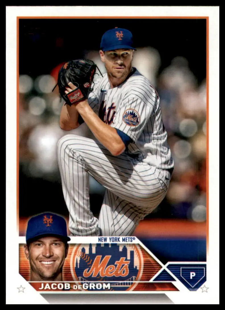 2023 Topps Jacob deGrom 48 New York Mets Baseball NM - Baseball Card Single