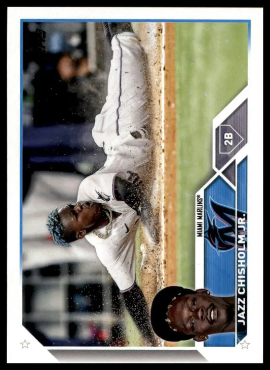 2023 Topps Jazz Chisholm Jr. 172 Miami Marlins Baseball NM - Baseball Card Single