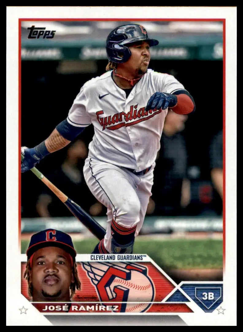 2023 Topps José Ramírez 256 Cleveland Guardians Baseball NM - Baseball Card Single