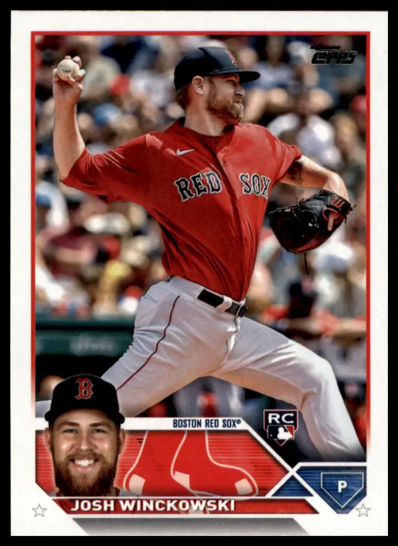 2023 Topps Josh Winckowski RC 76 Boston Red Sox Baseball NM - Baseball Card Single
