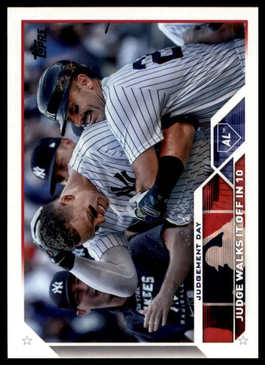2023 Topps Judgement Day 245 New York Yankees Baseball NM - Baseball Card Single