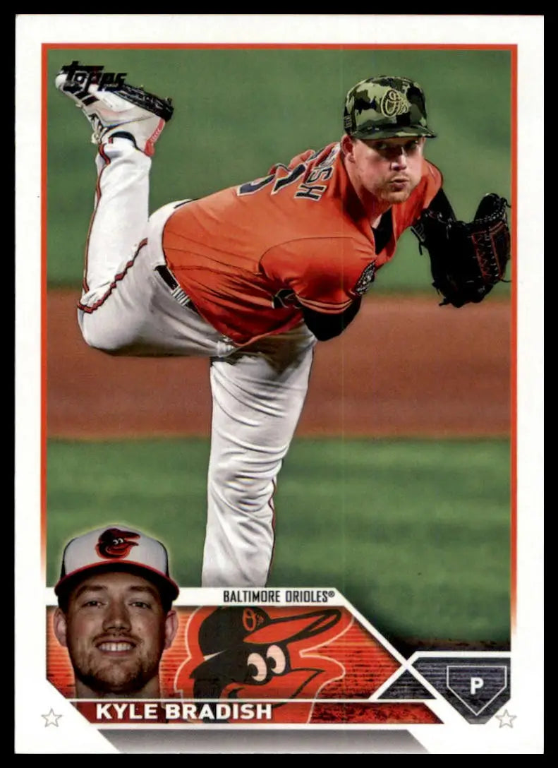 2023 Topps Kyle Bradish 77 Baltimore Orioles NM - Baseball Card Single
