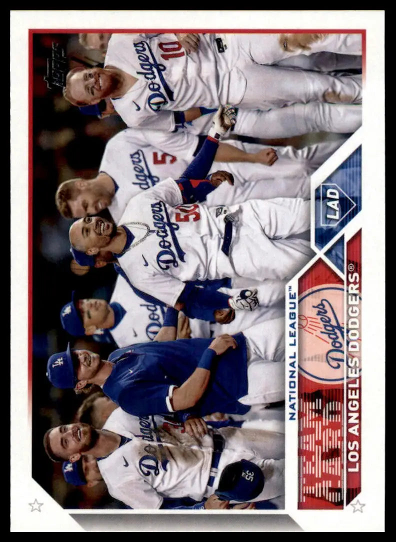 2023 Topps Los Angeles Dodgers 219 Los Angeles Dodgers Baseball NM - Baseball Card Single