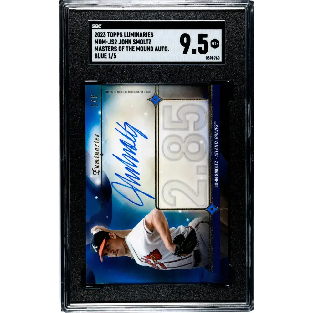 2023 Topps Luminaries #MOM-JS2 John Smoltz SGC 9.5 MINT+ Auto 1/5 Atlanta Braves Baseball Card - Baseball Card Single