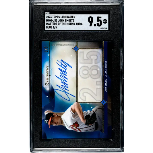 2023 Topps Luminaries #MOM-JS2 John Smoltz SGC 9.5 MINT+ Auto 1/5 Atlanta Braves Baseball Card - Baseball Card Single