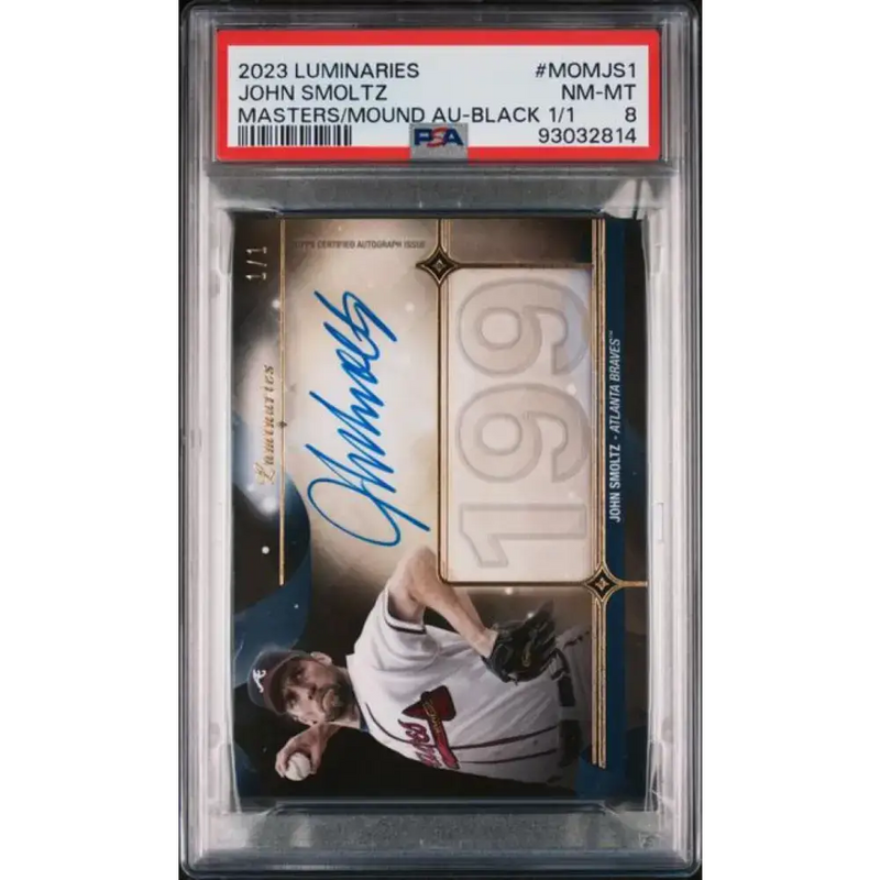 2023 Topps Luminaries #MOMJS1 John Smoltz PSA 8 NM-MT Auto 1/1 Atlanta Braves Baseball Card - Baseball Card Single
