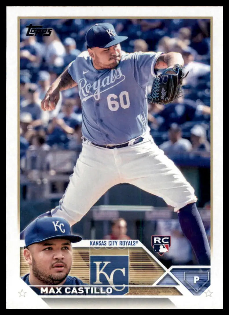 2023 Topps Max Castillo RC 251 Kansas City Royals NM - Baseball Card Single