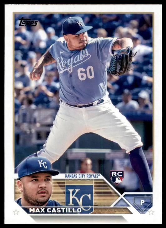 2023 Topps Max Castillo RC 251 Kansas City Royals NM - Baseball Card Single