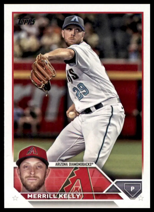 2023 Topps Merrill Kelly 71 Arizona Diamondbacks Baseball NM - Baseball Card Single