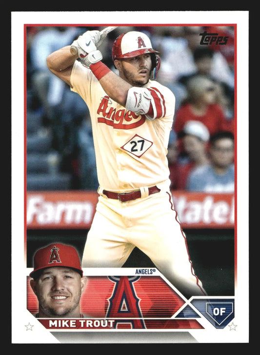 2023 Topps Mike Trout #27 Los Angeles Angels - Baseball Card Single