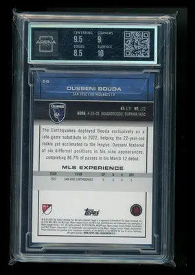 2023 Topps MLS Blue Foil Ousseni Bouda #56 RC 10/99 Soccer Arena Club 9 - Soccer Card Single